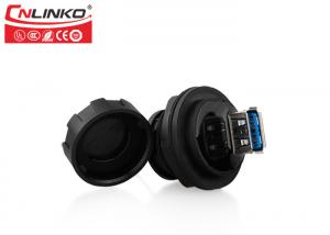 Buy cheap Marine PBT  9 Pin 1.5A   Female Circular Usb Connector  By Water Resistant Cover product