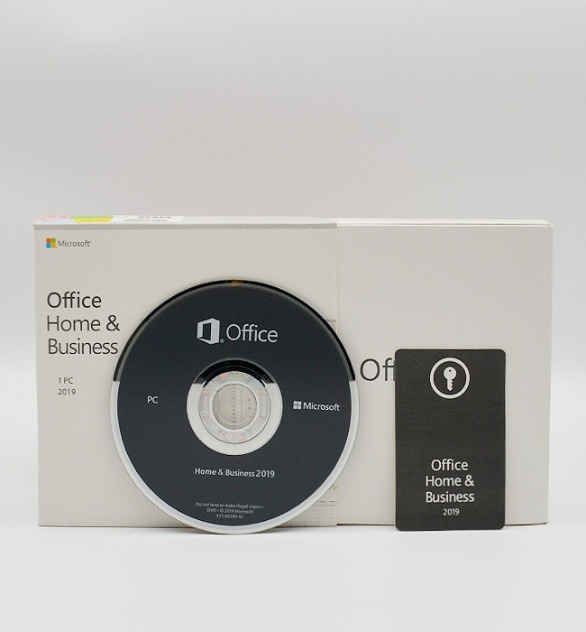 4.7GB DVD Media Microsoft Office 2019 Home And Business PKC Retail Box for sale
