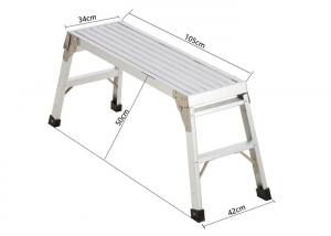 Buy cheap 225LBS Portable Work Platform , Aluminum Ladder Platform 100*31cm Top Size product