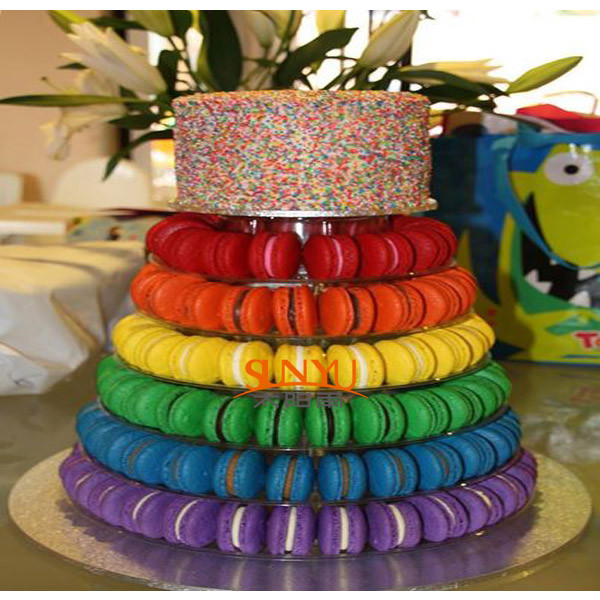 Buy cheap Macaron Food Display Trays More Layers Transparent , Plastic Dispaly Stand product