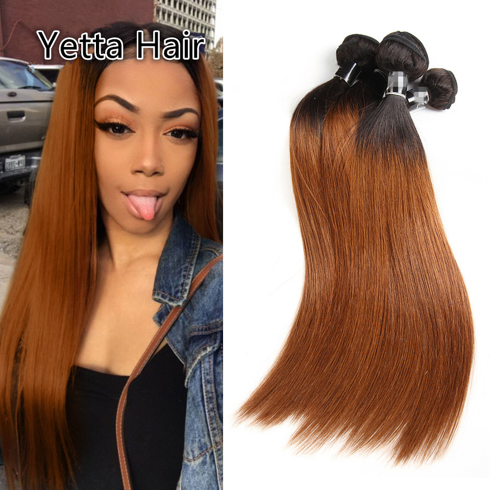Buy cheap Comfortable 1B/30# Color Human Ombre Hair Extensions For Women CE BV SGS product