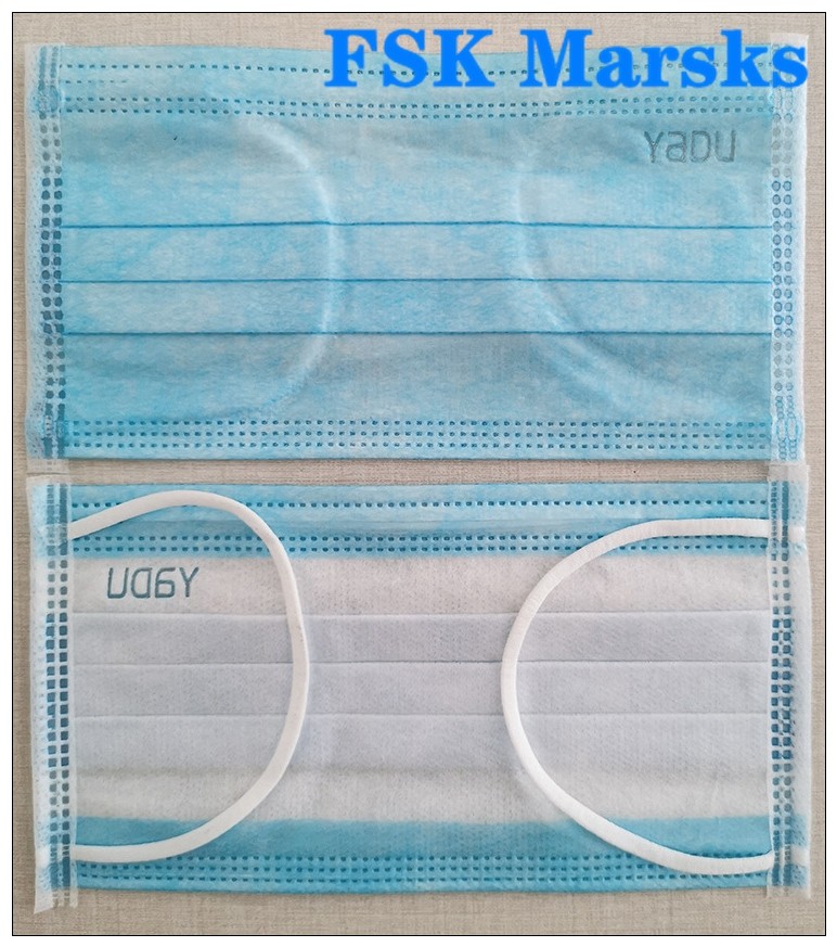 Buy cheap Blue Color Anti Virus Face Mask Global Safety Mask Anti Spray Custom Printed product