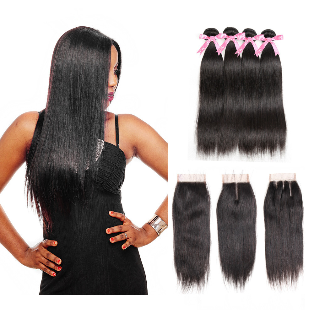 Buy cheap 100% Malaysian Straight Hair Bundles For Black Women / Double Weft Hair Extensions product