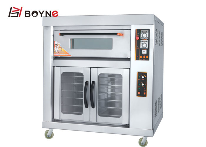 Buy cheap Industrial Stainless Steel One Layer Two Trays Gas Oven With Proofer product