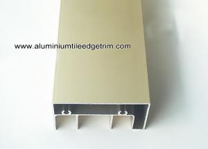 Buy cheap Anodised Gold Aluminum Extrusion Sliding Door Track / Channel product