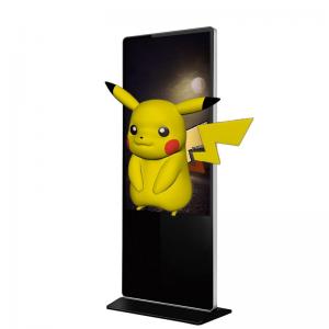 Buy cheap 49" Free Standing Digital Signage , 3D Digital Advertising Kiosk 4k Resolution product