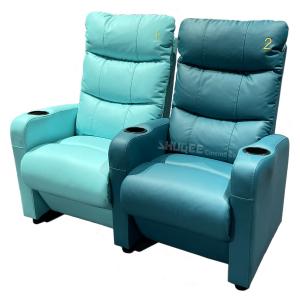 Buy cheap 3D Colorful Movie Theater Seating VIP Leather Cinema Sofa With Cup Holder product