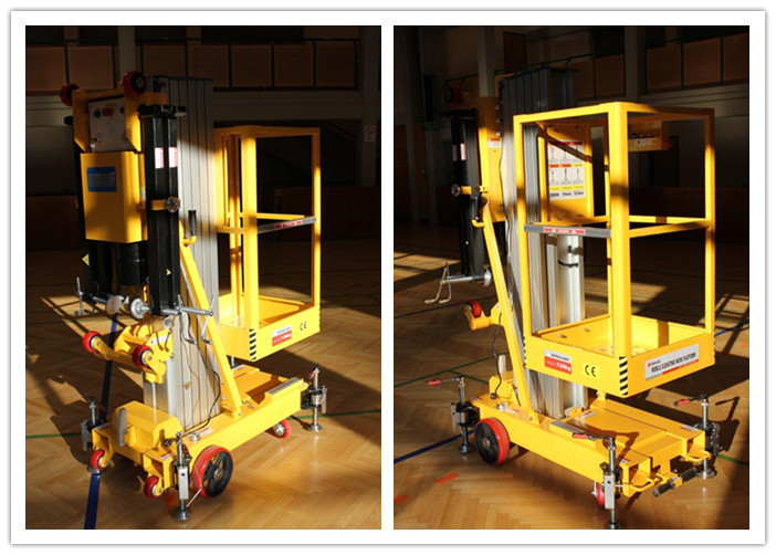 Buy cheap Easy Loading Vertical One Person Lift , 7.6 M Platform Height Hydraulic Aerial Lift product