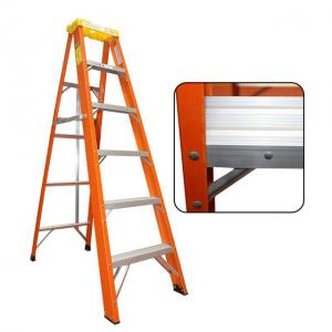 Buy cheap En131 Fiberglass A Frame Ladder , Aluminium Fiberglass Folding Ladder product