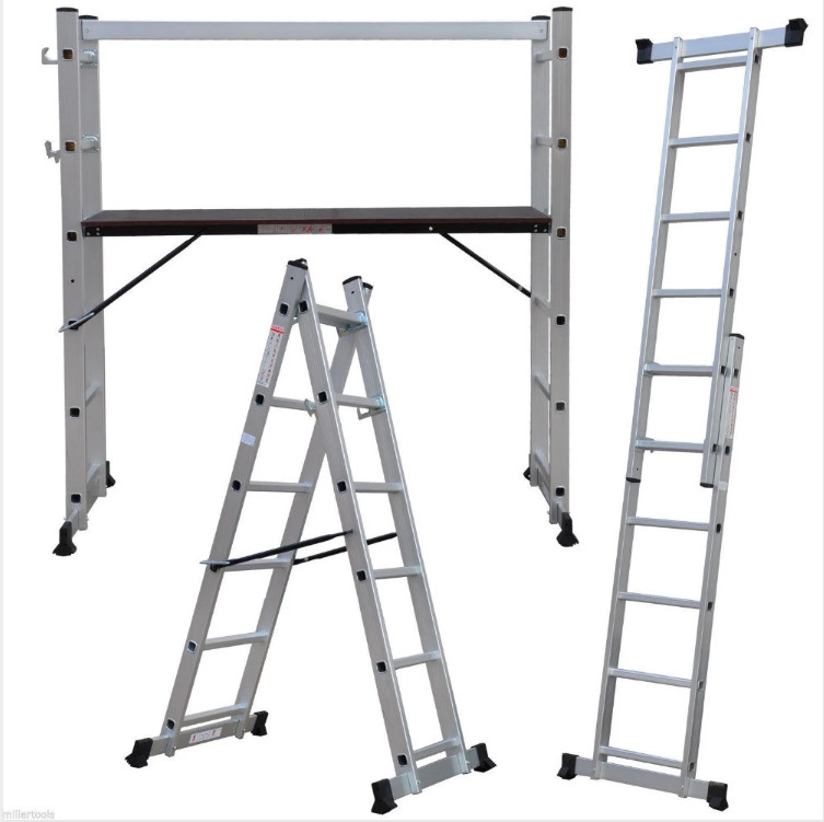 Buy cheap 2X6 Step Scaffolding Step Ladder , Aluminium Folding Ladder Multi Use product