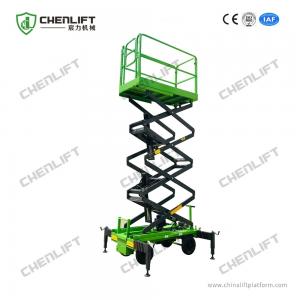 Buy cheap 500kg Load Mobile Scissor Lift with Outriggers from wholesalers