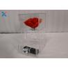 Buy cheap Single Hole Acrylic Flower Box Clear Color Customized Thickness With Drawer from wholesalers