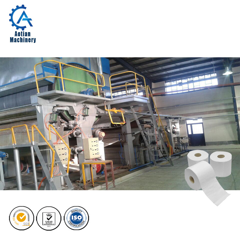 Buy cheap 3200mm Waste pulp paper recycle machine toilet paper machine product