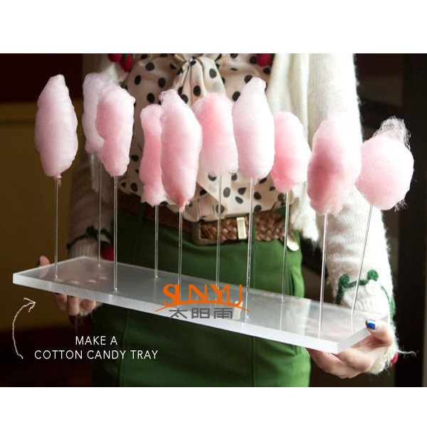 Buy cheap Thick Acrylic Countertop Food Display Transparent For Pretty Cotton Candy product