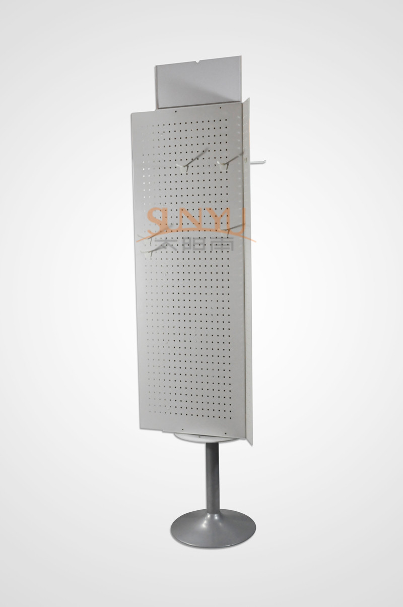Buy cheap Retail Revolving White Metal HIPS Floor Display Stands With Multifunctional product