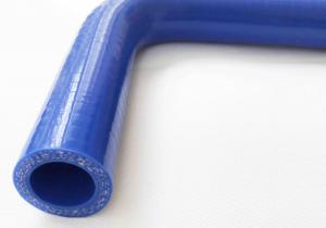 Buy cheap High Temperature Silicone Radiator Hose Cloth Reinforced Wrapping Blue Shiny Smooth Surface product