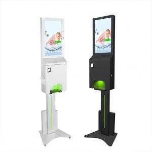 Buy cheap Battery Operated 21.5 Inch Hand Sanitizer Kiosk With Thermal Printer product