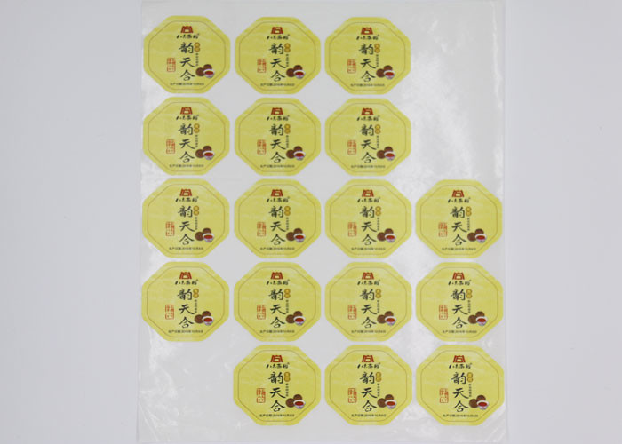 Buy cheap Round Shape Food Label Stickers PET Material Full Color Printing With Decal Service product