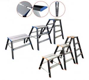 Buy cheap Portable Aluminum Folding Step Stool , 2x2 Aluminum Household Ladder product