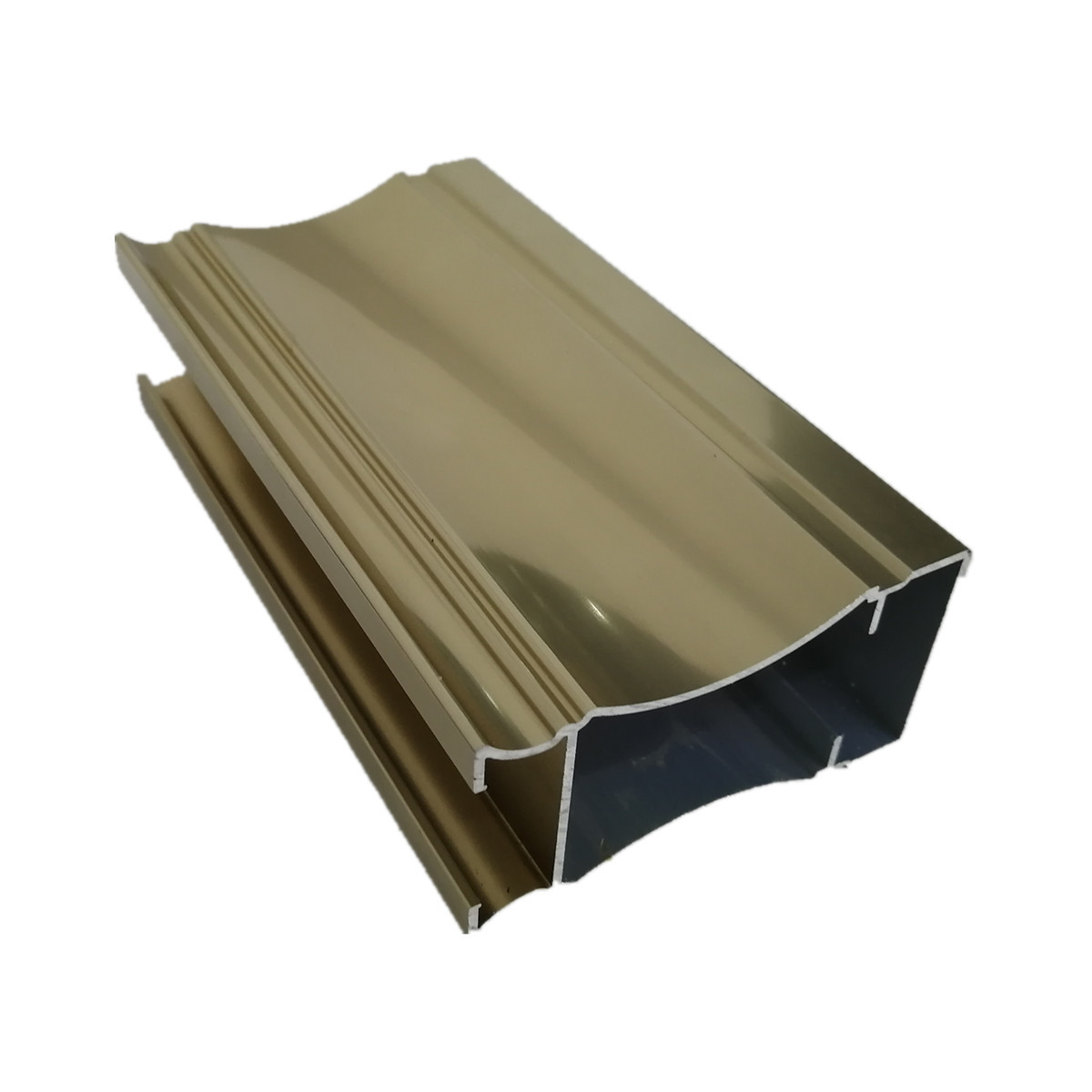 Buy cheap 6063 OEM Customized 6m Machined Golden Polished Aluminium Profiles for Building Decoration product