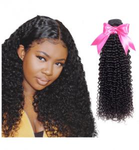 Buy cheap Healthy Remy Indian Hair Extensions / 22 Inch Hair Bundles With Closure Kinky Curl product