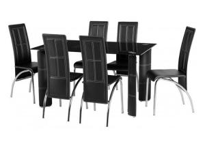 Buy cheap 150cm Glass 6 Seater 62kgs Modern Dining Room Sets product