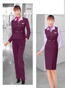 Buy cheap Company business uniforms clothing with trousers ，restaurant spa workwear product