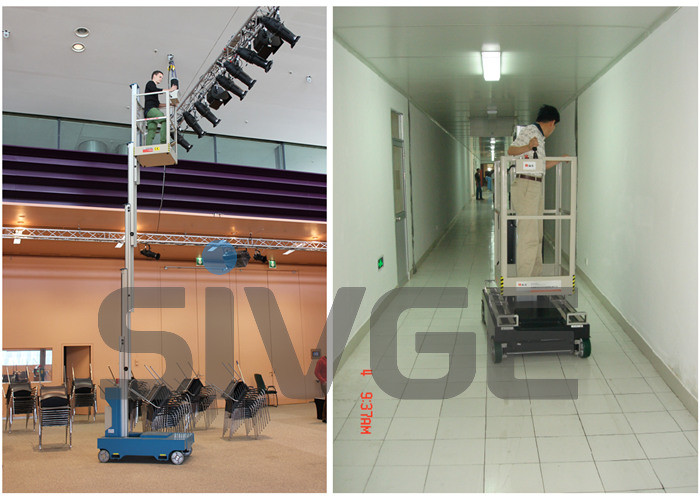 Buy cheap GTWZ6-1006 Hydraulic Lift Ladder Single Mast Mobile Elevating Working Platform product
