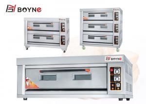 Buy cheap Durable Stainless Steel Three Deck Nine Trays Big Capacity Gas Bakery Oven For Cake Shop product