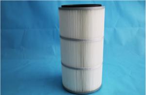 Buy cheap High Performance Pleated Polyester Filter Cartridge For Dust Collector product