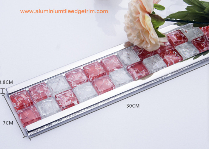 Buy cheap Instant Mosaic Tile Edge Trim With Aluminium Frame For Bathroom Border product