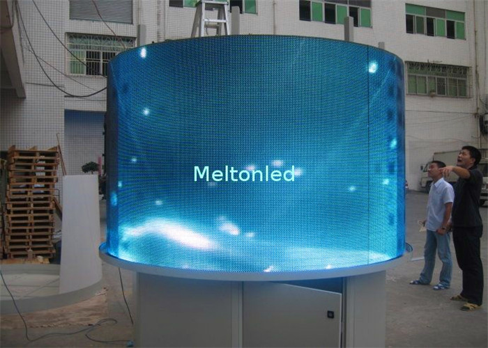 Buy cheap 360 Degrees Round Video P6mm Flexible LED Display Panels 1R1G1B LED Screen product