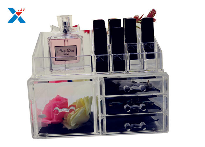 Buy cheap Eco Friendly Acrylic Makeup Organiser With Drawers Display Storage Box product