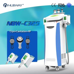 Buy cheap 80% clinic used Promotion 5 handles (Crolipolisis+RF+vacuum+cavitation) CoolSculpting fat freeze machine for weight loss from wholesalers