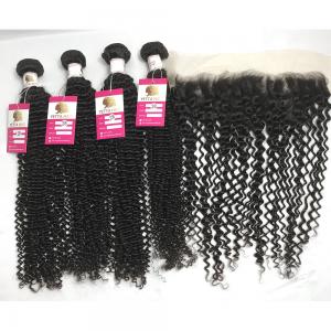 Buy cheap 100g Curly Human Hair Weave product