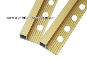 Buy cheap High End Metal Tile Corner Trim For Ceramic Tile Edging Matt Gold 10mm product