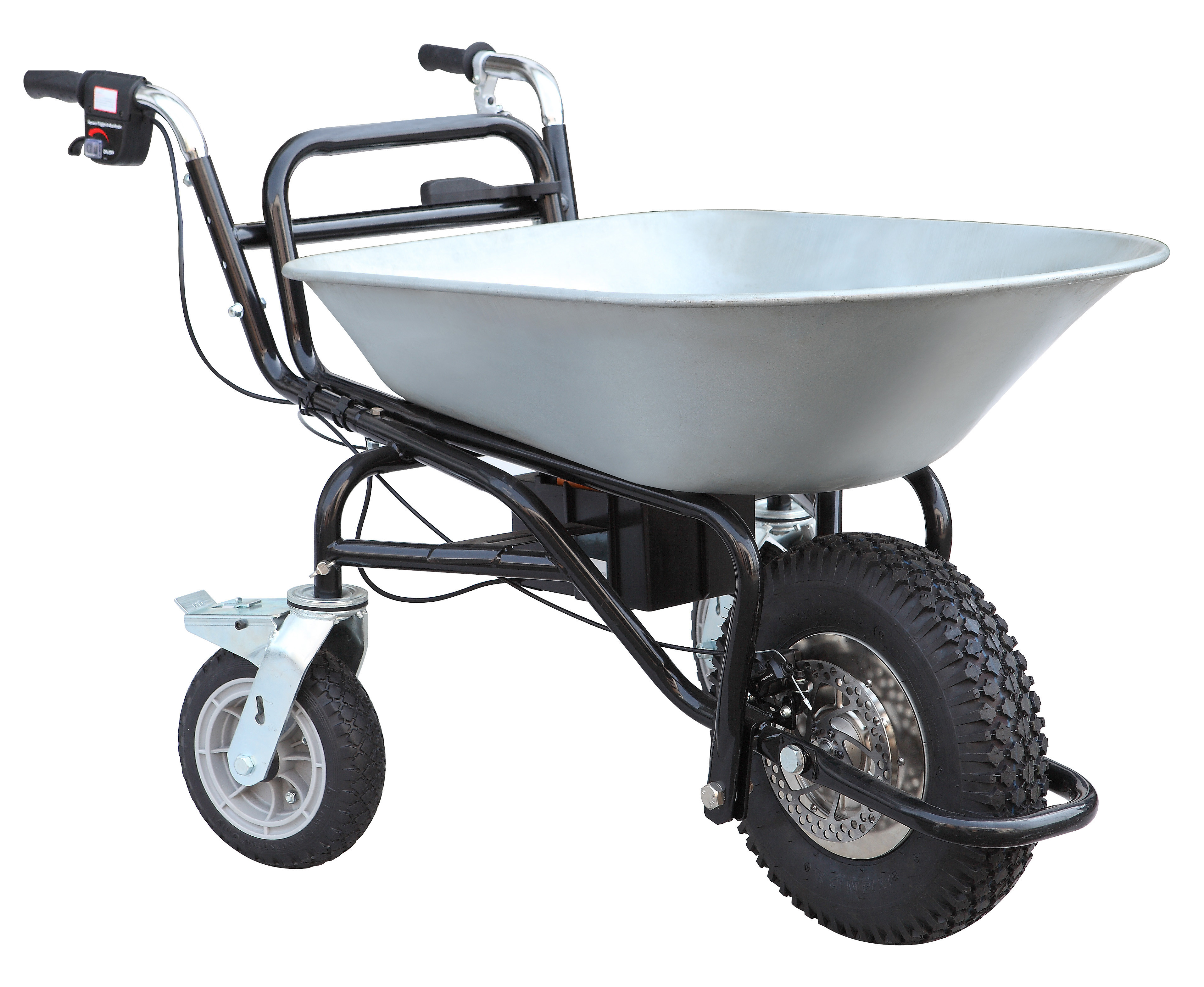 Buy cheap Sliver Electric Powered Wheelbarrow, 230W 3 Wheel Wheelbarrow with Motor from wholesalers