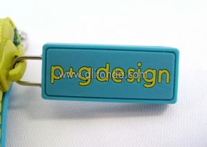 Buy cheap New style with logo name plastic zipper puller, kids cloth rubber zipper pull product
