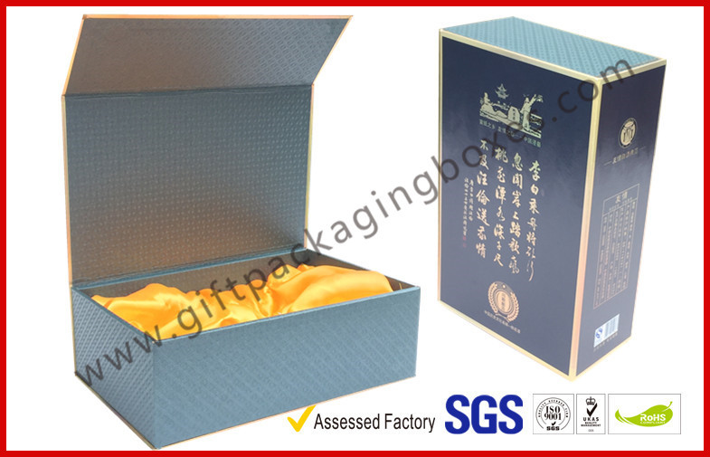 Buy cheap Luxury Black Paper Win Gift Boxes with Golden Print Custom Made product