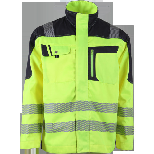 Buy cheap Green cotton Flame retardant workwear safety clothing with stand collar product