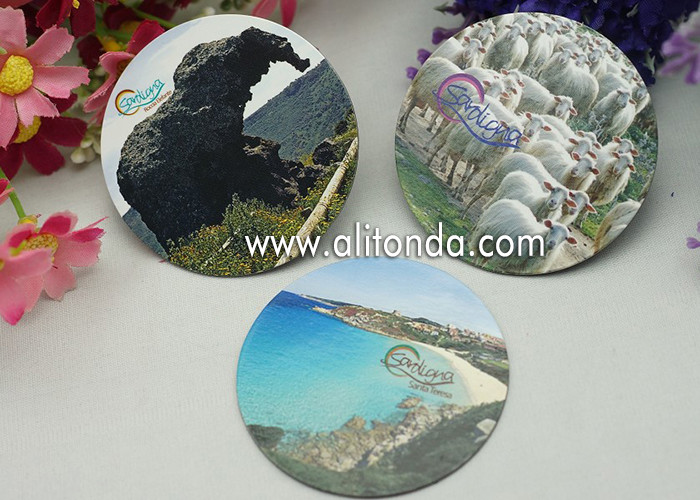 Buy cheap Logo print mirror type thin piece fridge magnets custom with any image design product