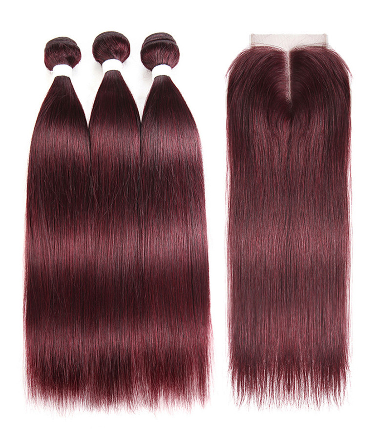 Buy cheap 99J Color 100% Real Human Hair Omber Hair Extensions For Ladys CE BV SGS product