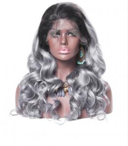 Buy cheap Smooth Body Wave 100 Indian Full Head Lace Human Hair Wigs For Black Women product