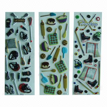 Buy cheap Puffy stickers with fashionable design, eco-friendly, used for advertisement/promotional purposes  product