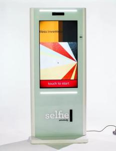 Buy cheap Removable Photo Booth Kiosk 43 Inch Tempred Glass Surface Full HD LED Panel product