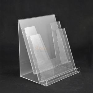 Buy cheap Plastic Brochure Holder Stand More Layer Slant With Small Compartment product