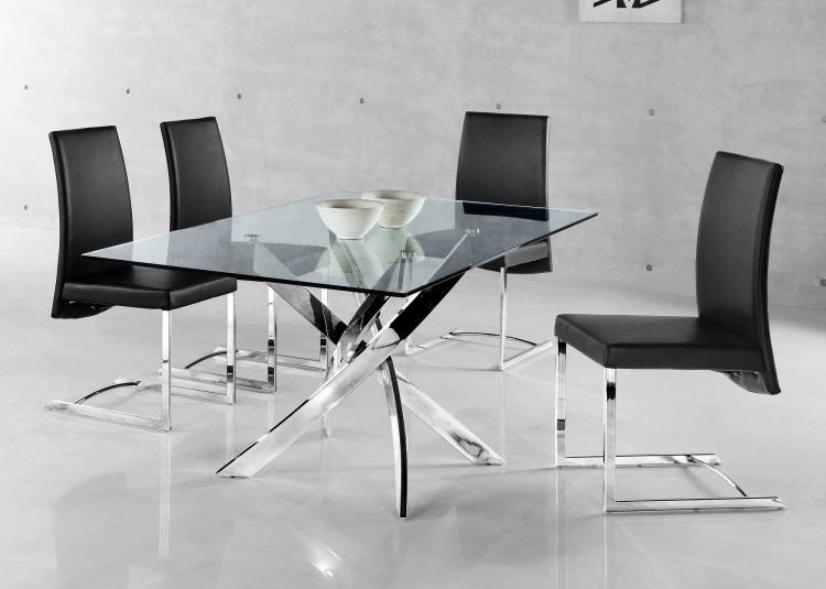 Buy cheap Tempered Glass 0.12m3 67kgs Modern Dining Room Sets product