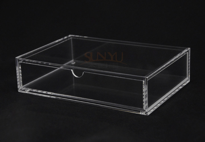 Buy cheap 3mm Thickness Unique Store Fixtures Custom Clear Box With Drawer product