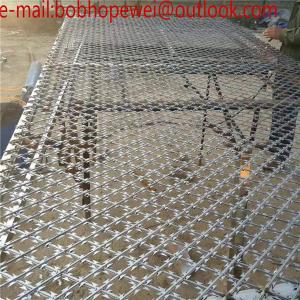 Buy cheap welded razor wire flat wrap coil /Welded Flat Razor Wire Mesh/Concertina Coil Wire/Welded Razor Mesh (high quality) product