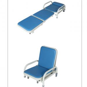 Buy cheap Deluxe Pvc Foldingattendant Chair , Blue Color  Aluminum Fold Up Chairs product